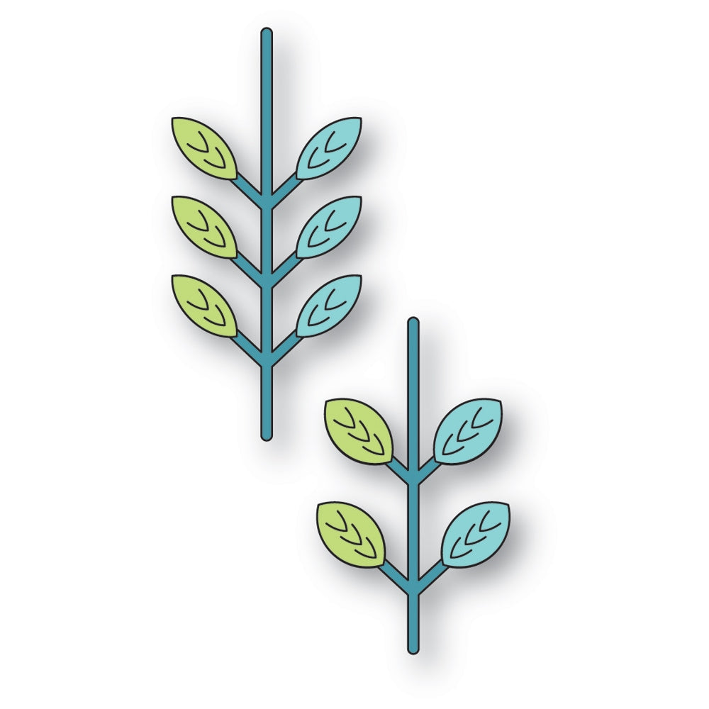 Poppystamps Die - Nordic Leafy Stems