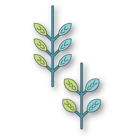 Poppystamps Die - Nordic Leafy Stems
