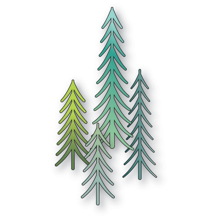 Poppystamps Die - Trimmed Trees