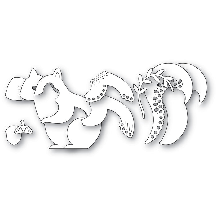 Poppystamps Die - Nordic Acorn Squirrel
