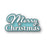 Poppystamps Die - Merry Christmas Fluffy Script
