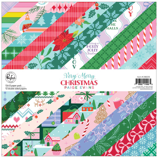 Pinkfresh Studio Very Merry Christmas by Paige Evans - 12x12 Paper Pack