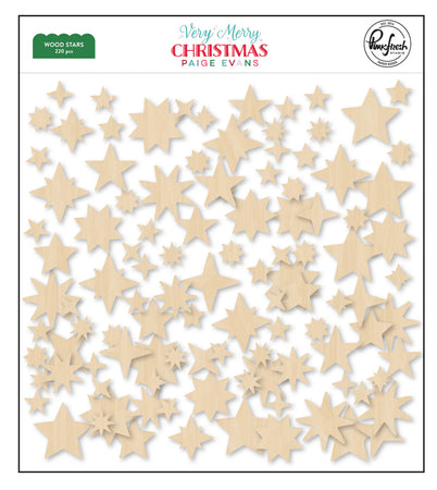 Pinkfresh Studio Very Merry Christmas by Paige Evans - Wood Stars