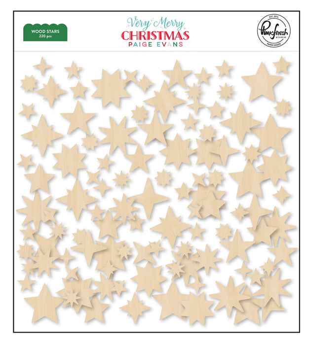Pinkfresh Studio Very Merry Christmas by Paige Evans - Wood Stars