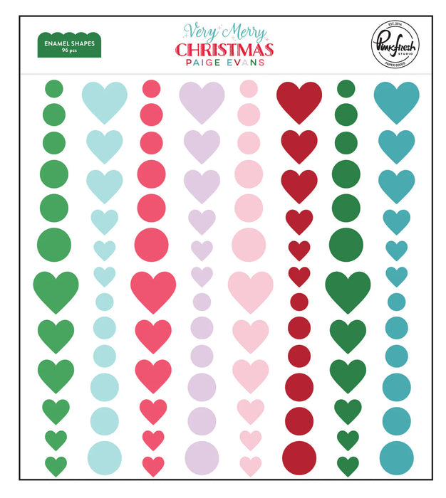 Pinkfresh Studio Very Merry Christmas by Paige Evans - Enamel Shapes