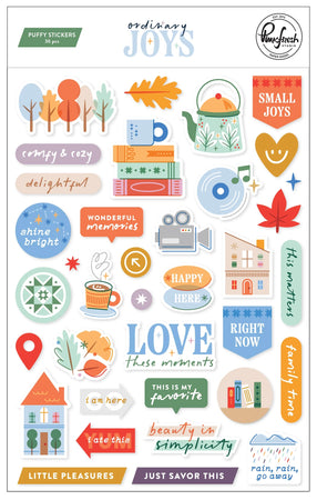 Pinkfresh Studio Ordinary Joys - Puffy Stickers