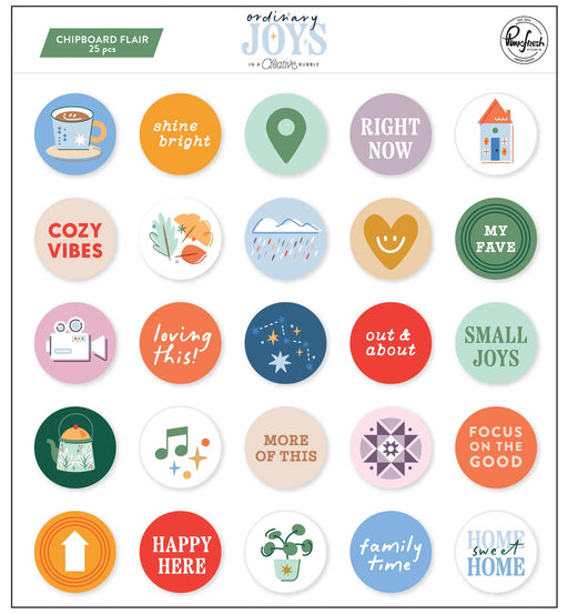 Pinkfresh Studio Ordinary Joys - Chipboard Flair