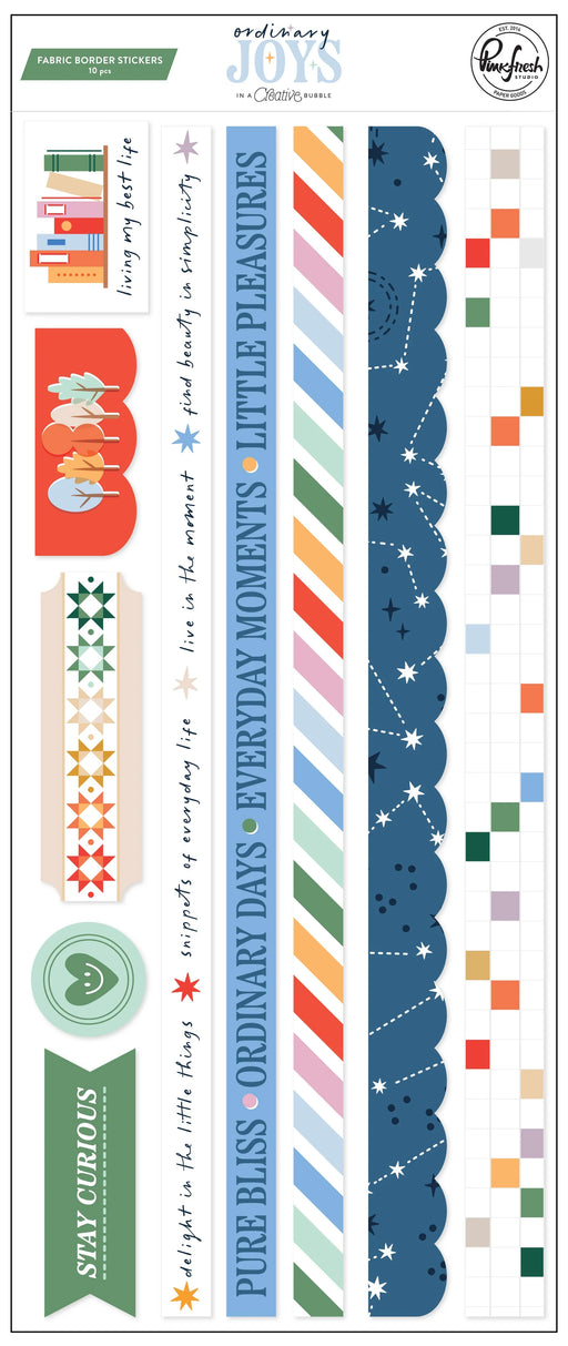 Pinkfresh Studio Ordinary Joys - Fabric Border Stickers