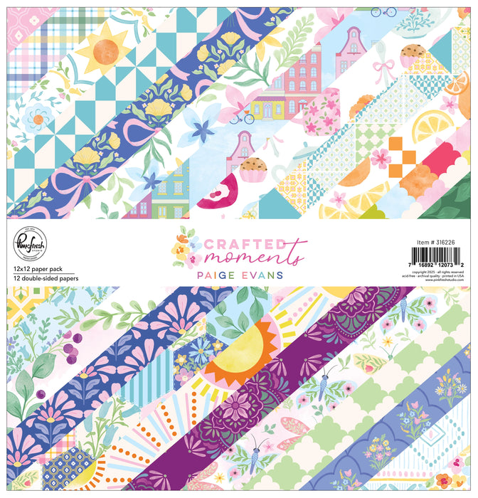 Pinkfresh Studio Crafted Moments by Paige Evans - 12x12 Paper Pack