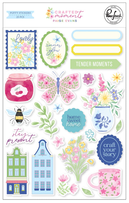 Pinkfresh Studio Crafted Moments by Paige Evans - Puffy Stickers