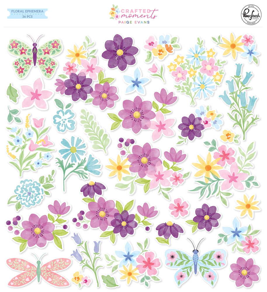 Pinkfresh Studio Crafted Moments by Paige Evans - Floral Ephemera
