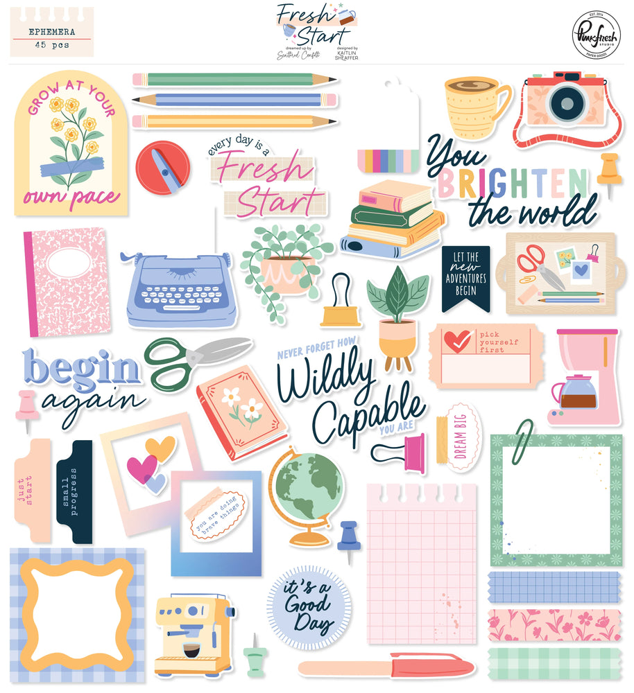 Pinkfresh Studio Fresh Start - Ephemera