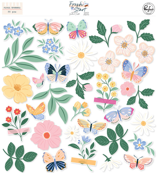 Pinkfresh Studio Fresh Start - Floral Ephemera