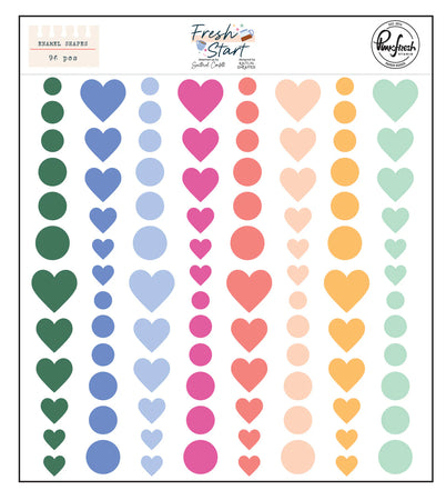 Pinkfresh Studio Fresh Start - Enamel Shapes