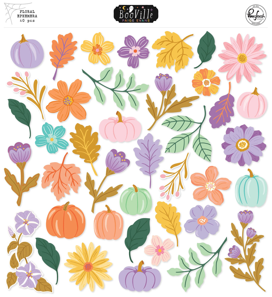 Pinkfresh Studio BooVille by Paige Evans - Floral Ephemera