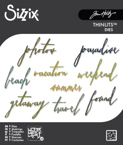 Sizzix Tim Holtz Thinlits Die - Vacation Handwritten