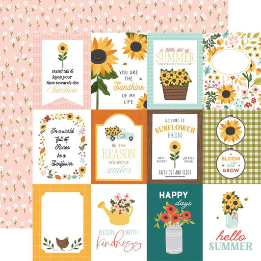 Carta Bella Sunflower Summer - 3x4 Journaling Cards