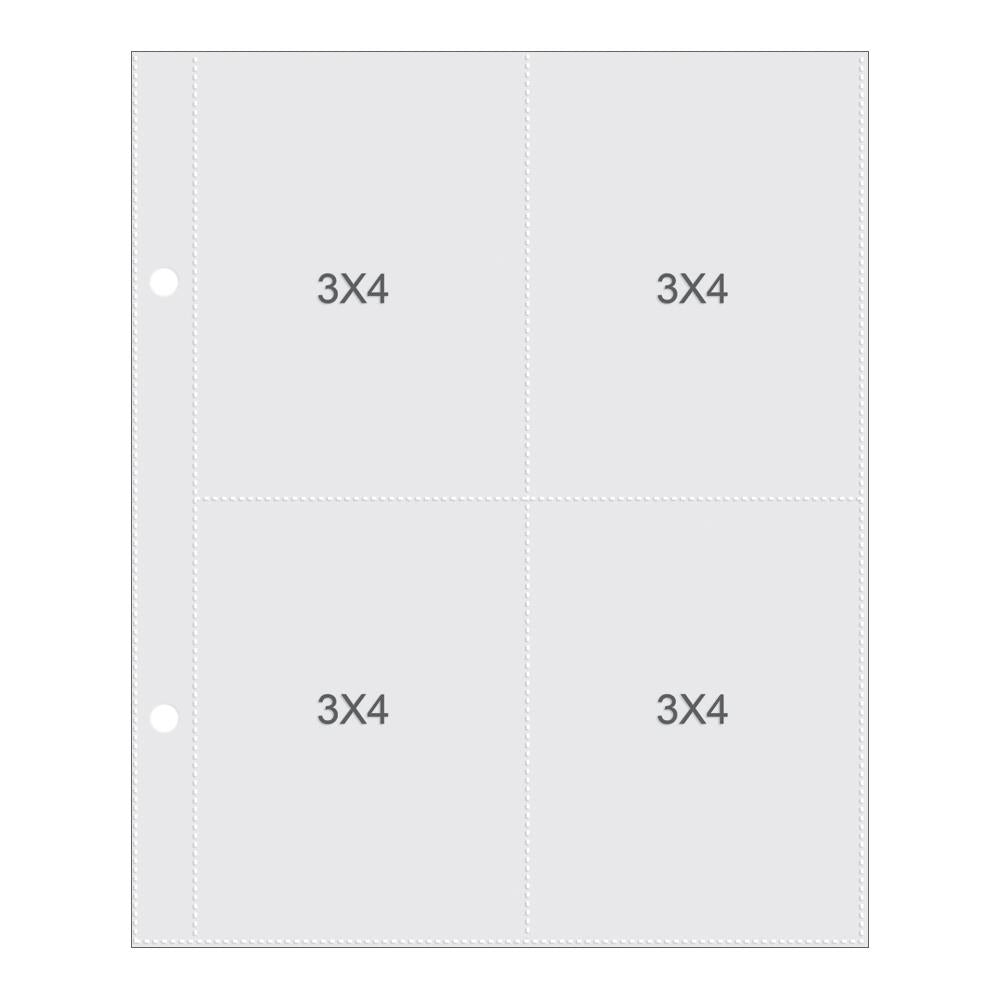 Simple Stories Sn@p - Page Protectors 3x4 Refill Pack