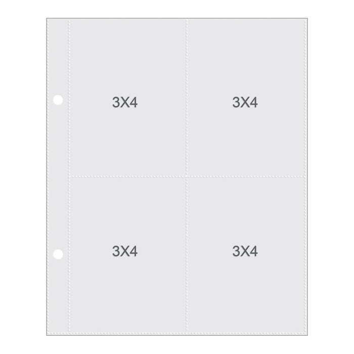 Simple Stories Sn@p - Page Protectors 3x4 Refill Pack