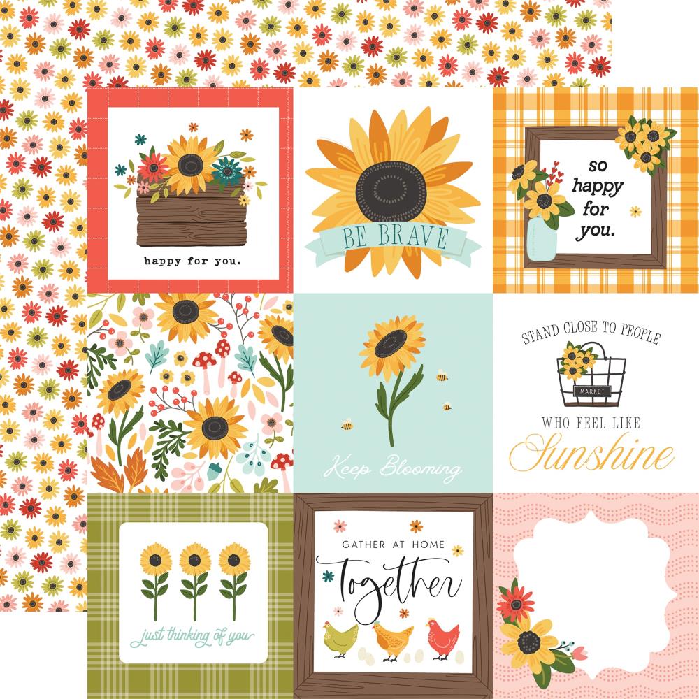 Carta Bella Sunflower Summer - 4x4 Journaling Cards