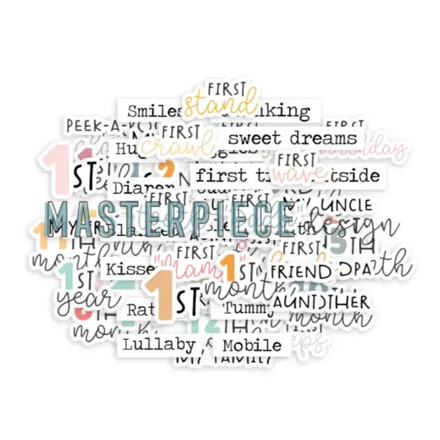 Masterpiece Design Baby Milestone - Die-Cuts