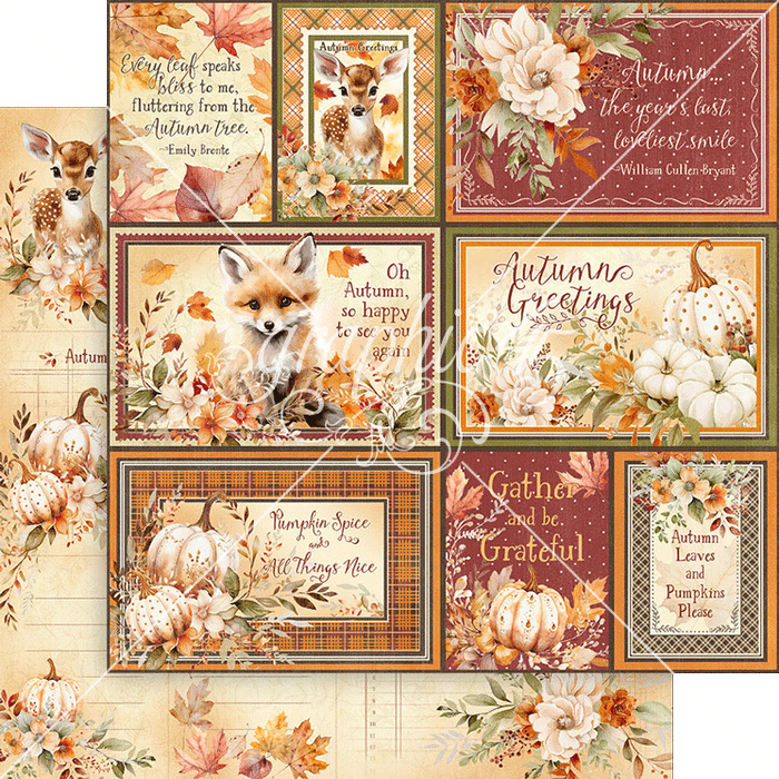 Graphic 45 Autumn Greetings - Gather And Be Grateful