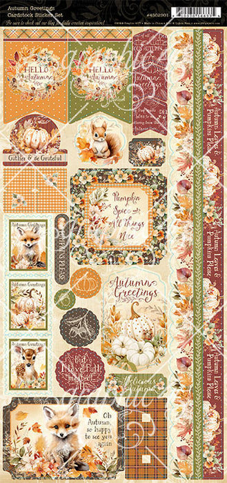 Graphic 45 Autumn Greetings - Sticker Set