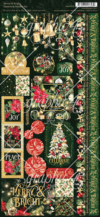Graphic 45 Merry & Bright - Sticker Set