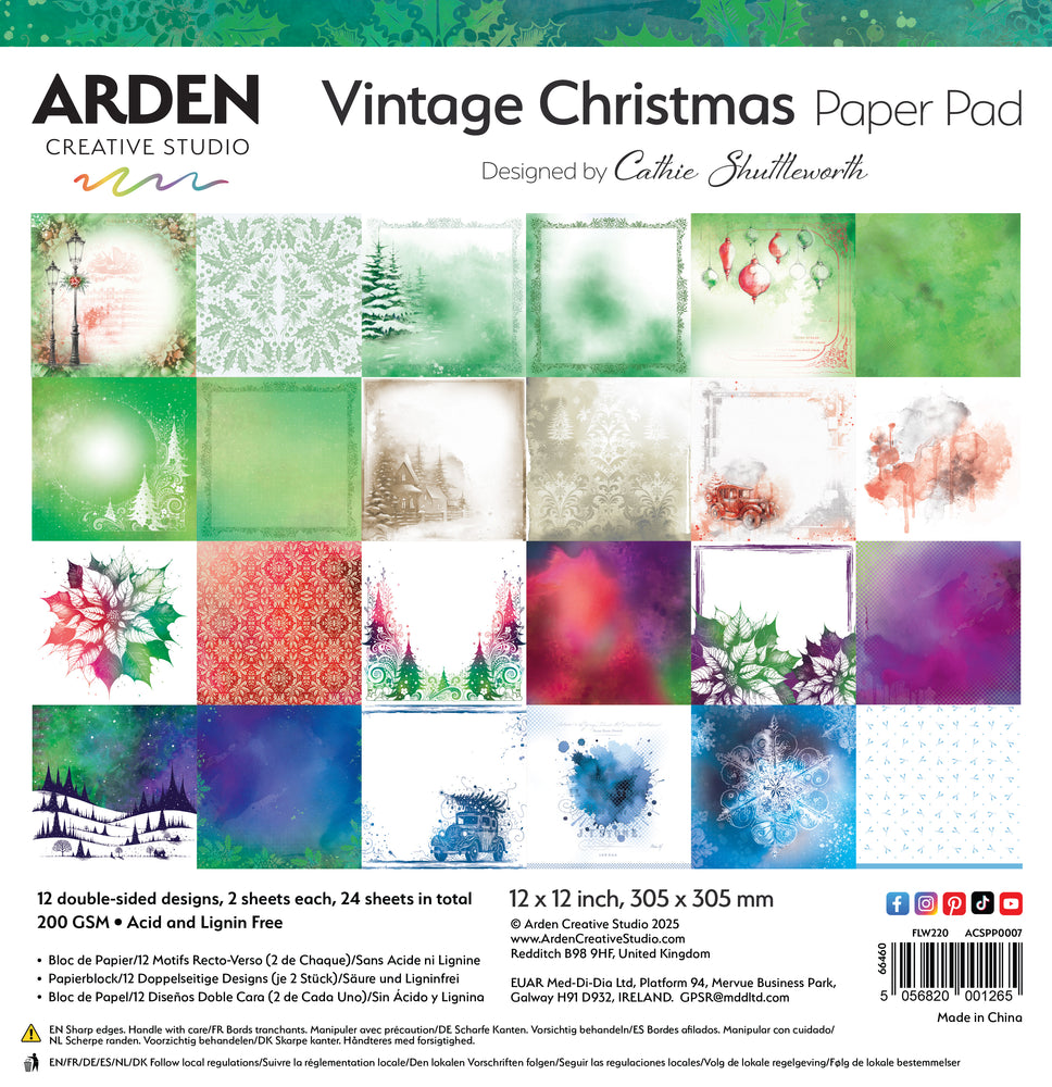 Arden Creative Studio Vintage Christmas - 12x12 Collection Kit