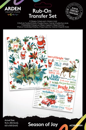 Arden Creative Studio Season Of Joy - Rub-On Transfer Set