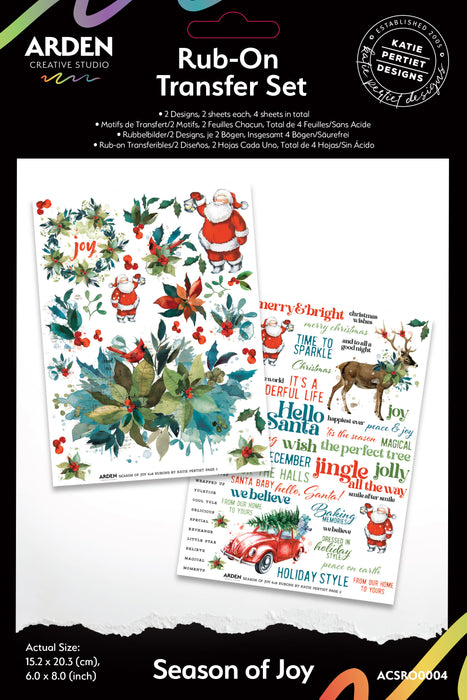 Arden Creative Studio Season Of Joy - Rub-On Transfer Set