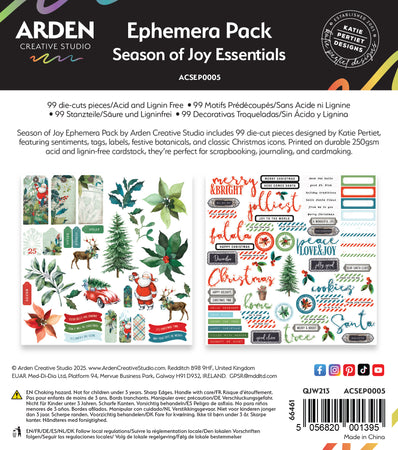 Arden Creative Studio Season Of Joy - Essentials Ephemera Pack