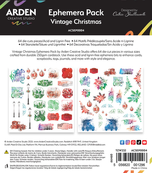 Arden Creative Studio Vintage Christmas - Ephemera Pack
