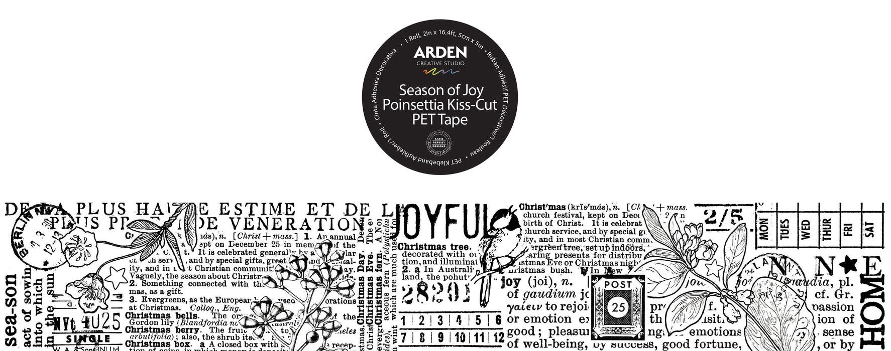 Arden Creative Studio Season Of Joy - Journal PET Tape