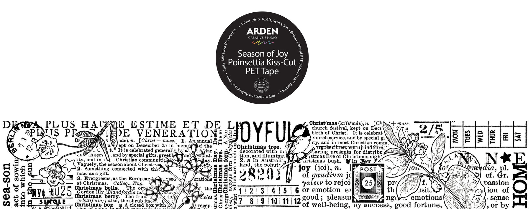 Arden Creative Studio Season Of Joy - Journal PET Tape