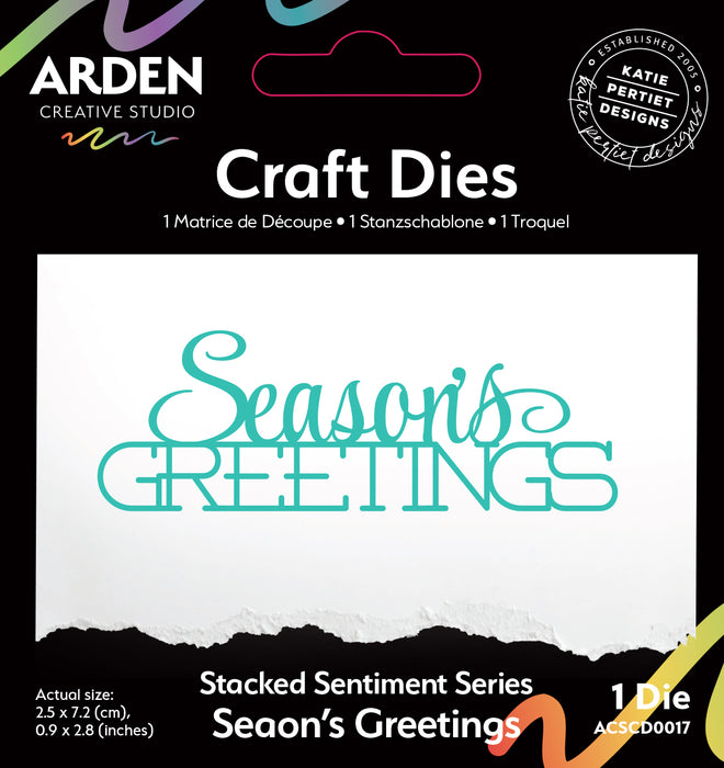 Arden Creative Studio Season Of Joy - Stacked Season's Greetings Die