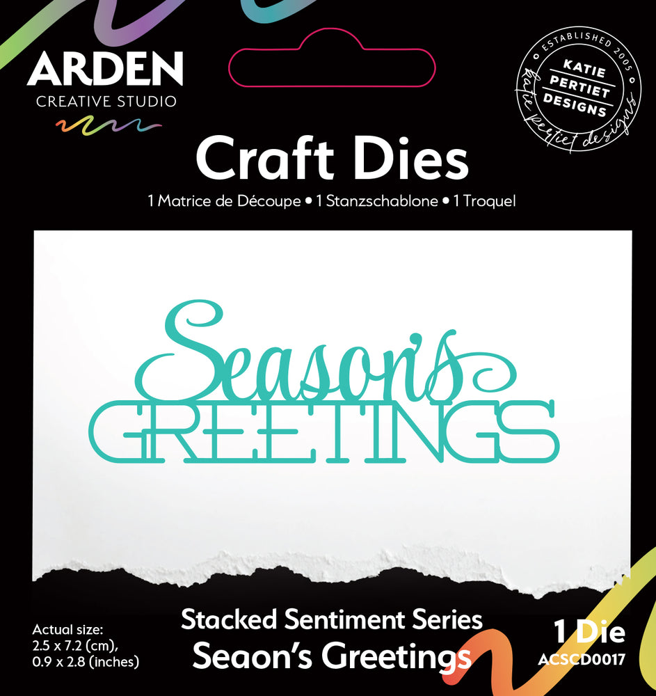 Arden Creative Studio Season Of Joy - Stacked Season's Greetings Die