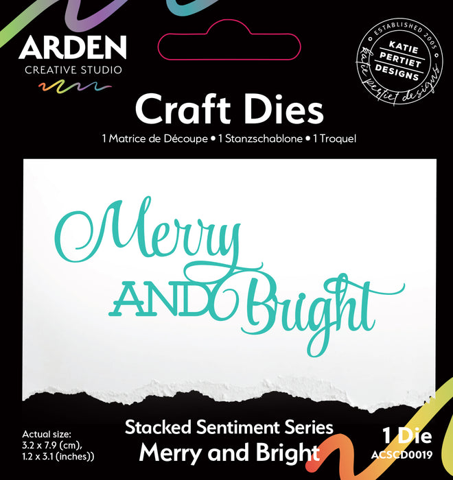 Arden Creative Studio Season Of Joy - Stacked Merry And Bright Die