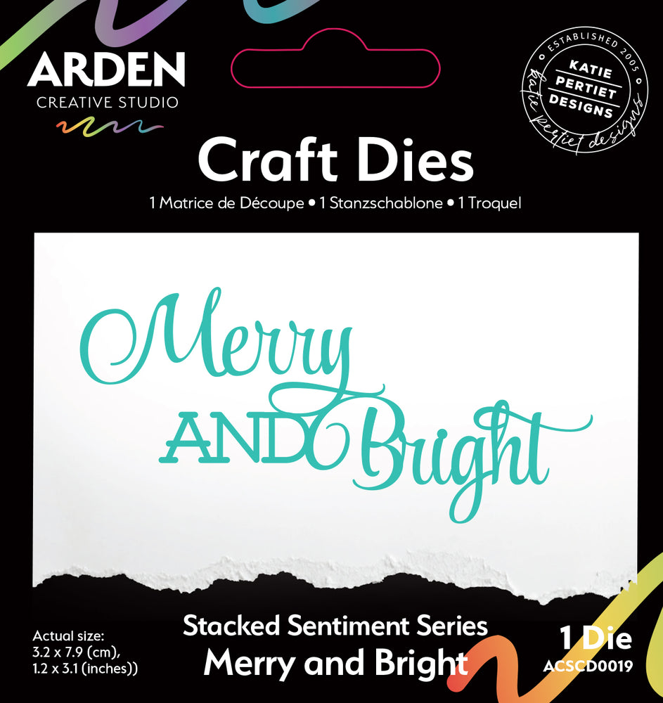 Arden Creative Studio Season Of Joy - Stacked Merry And Bright Die