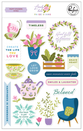 Pinkfresh Studio Lovely Lane by Paige Evans - Puffy Stickers