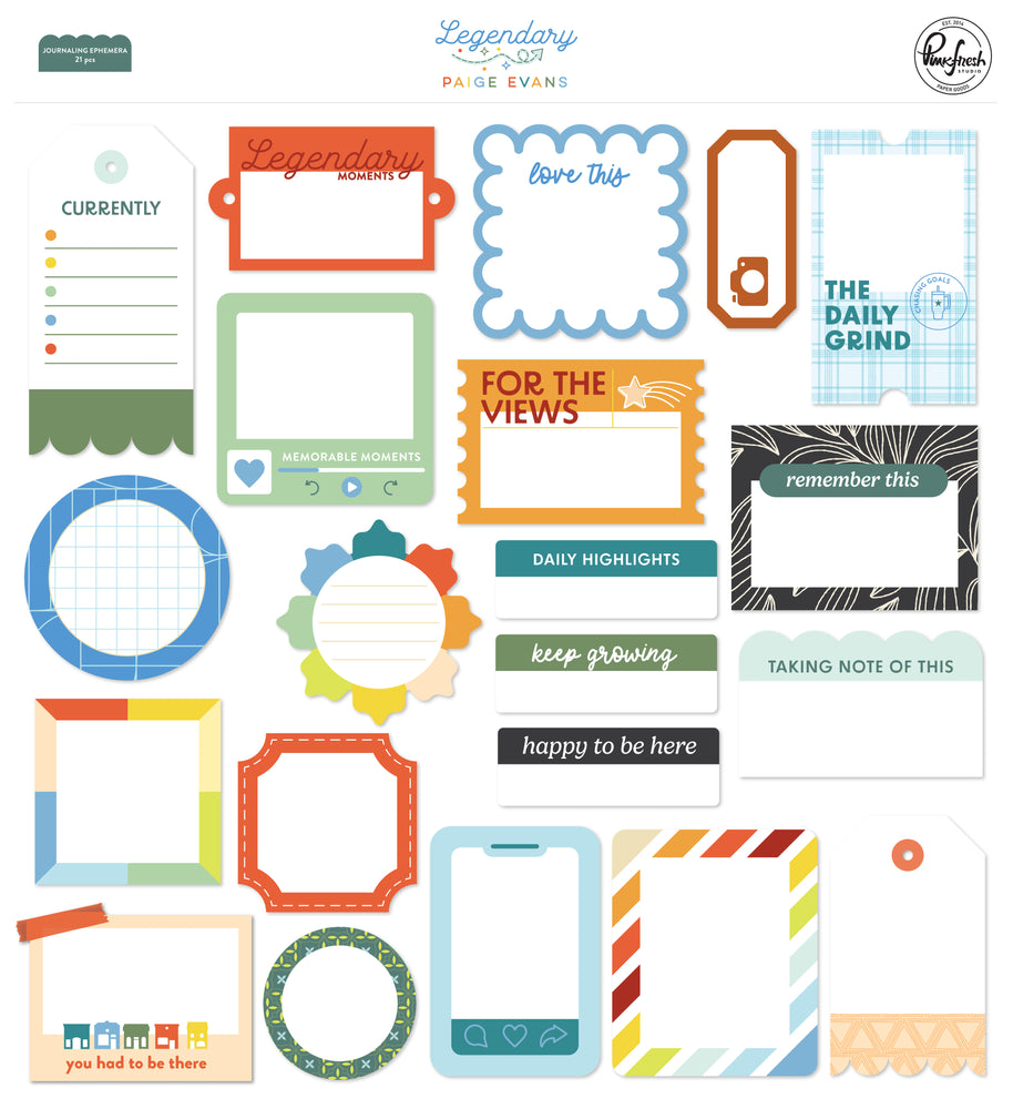 Pinkfresh Studio Legendary by Paige Evans - Journaling Ephemera