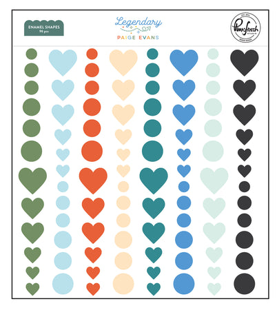 Pinkfresh Studio Legendary by Paige Evans - Enamel Shapes