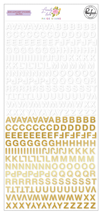 Pinkfresh Studio Lovely Lane by Paige Evans - Mini Alphabet Stickers