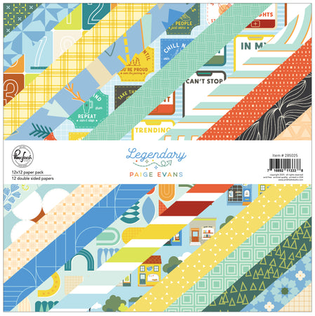 Pinkfresh Studio Legendary by Paige Evans - 12x12 Paper Pack