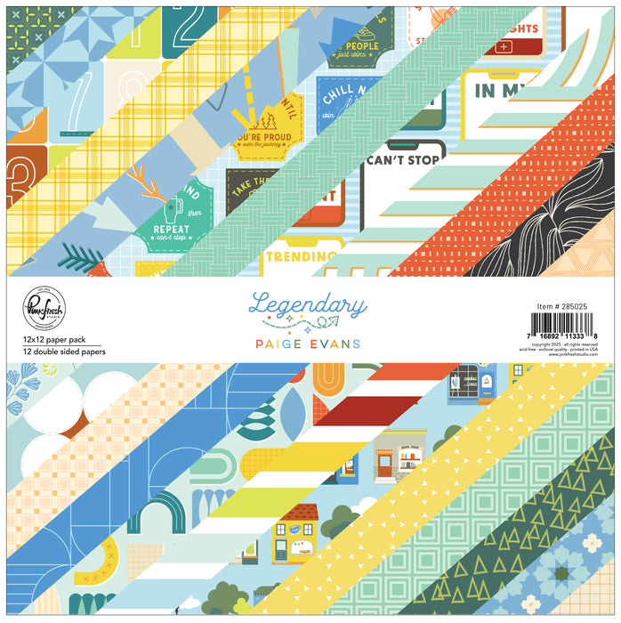 Pinkfresh Studio Legendary by Paige Evans - 12x12 Paper Pack