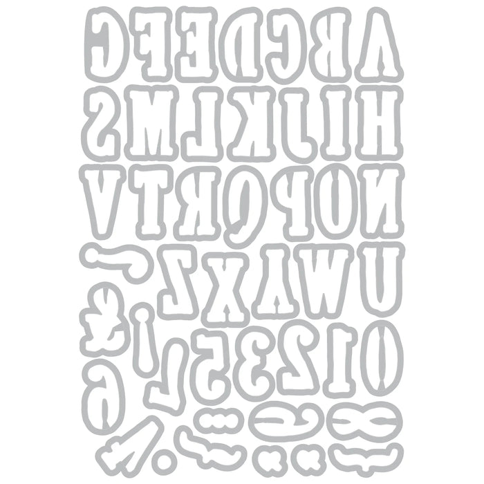 Sizzix Framelits Dies - 49 & Market Fine Line Alpha 02