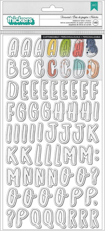 American Crafts Vicki Boutin Fernwood - Chipboard Alpha Thickers