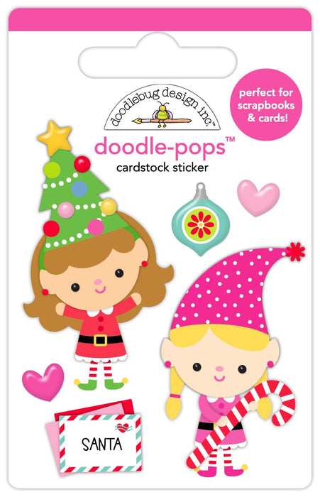 Doodlebug Design Oh What Fun! - Playful Pixies Doodle-Pops Dimensional Sticker