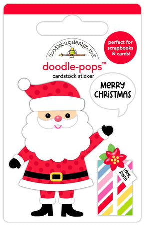 Doodlebug Design Oh What Fun! - Hello Santa Doodle-Pops Dimensional Sticker