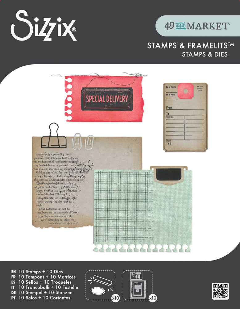 Sizzix Framelits with Stamp Set by 49 & Market - Creative Combos